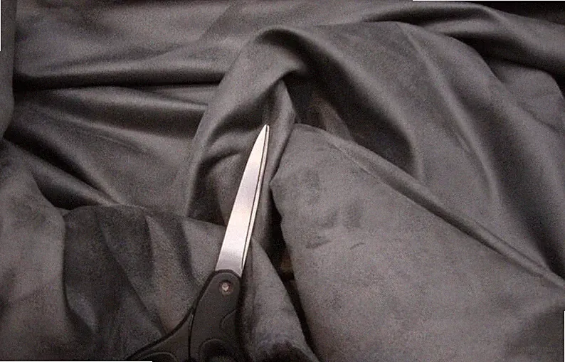 CHARCOAL Suede fabric Polyester micro faux suede 58" wide upholstery fabric