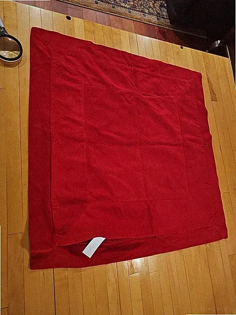 Elegant Lambskin New Zealand Suede Leather Red Pillow Cover Sofa Read