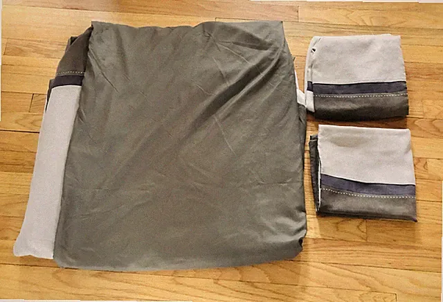 Madison Park Palisade King Duvet Cover 3pc Set Faux Suede Brown Tan Pillow Shams