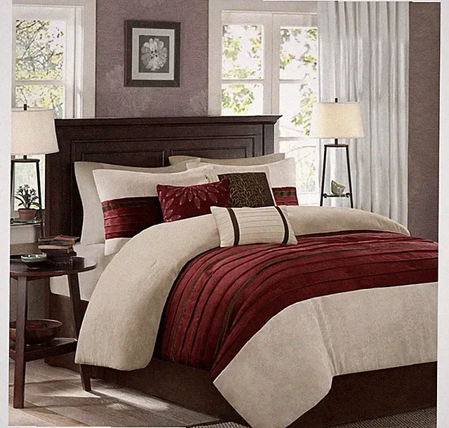 Madison Park Palmer Faux-Suede 7-Pc. Comforter Set, Queen