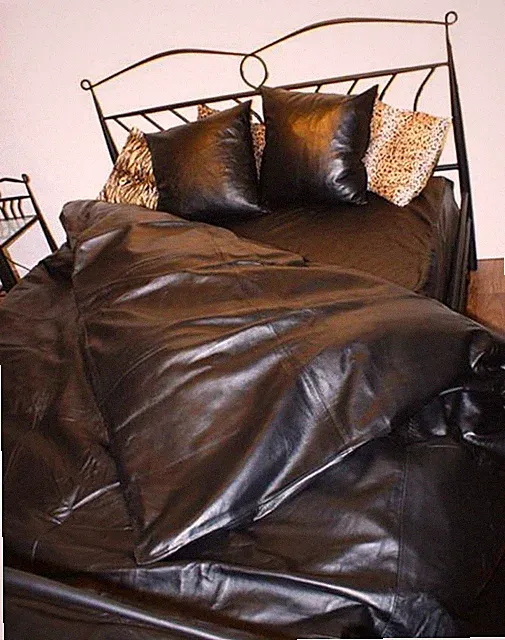 NAPPA LEATHER BED SHEET with PILLOW Cases and duvet over 100% genuine