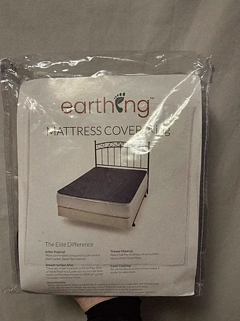 NEW Earthing Elite Mattress Cover King Size Grounding Mattress Cover Mat $289