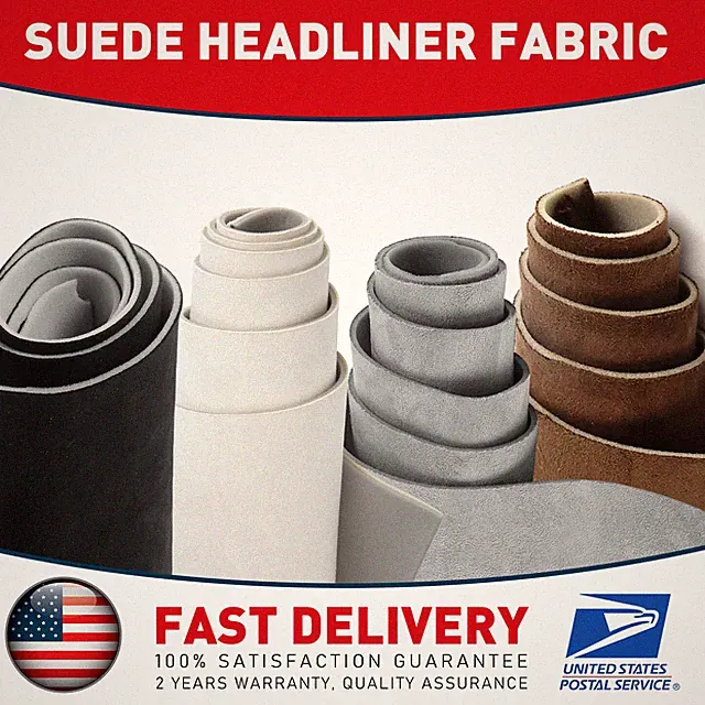 Suede Headliner Stretchy Fabric, Easy to Work Re wrap/Re skin Car Cabin Roof Top