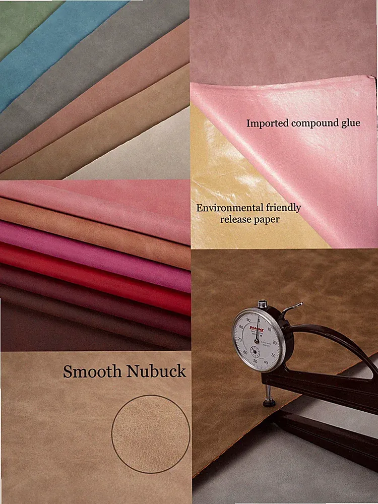 Vintage Retro Style Matte Nubuck Suede Vinyl Fabric Faux Leather 52"Wide By Yard